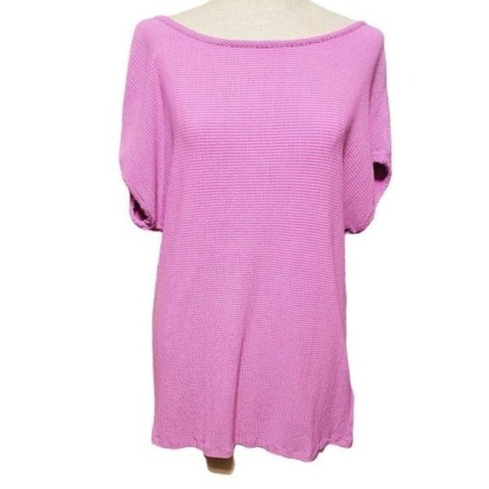 Como‎ Vintage Flowy blouse Small open pink oversized